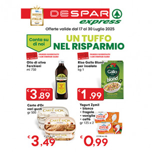 volantino Volantino express dal 17 al 30 luglio dal 17/07/2025 al 30/07/2025